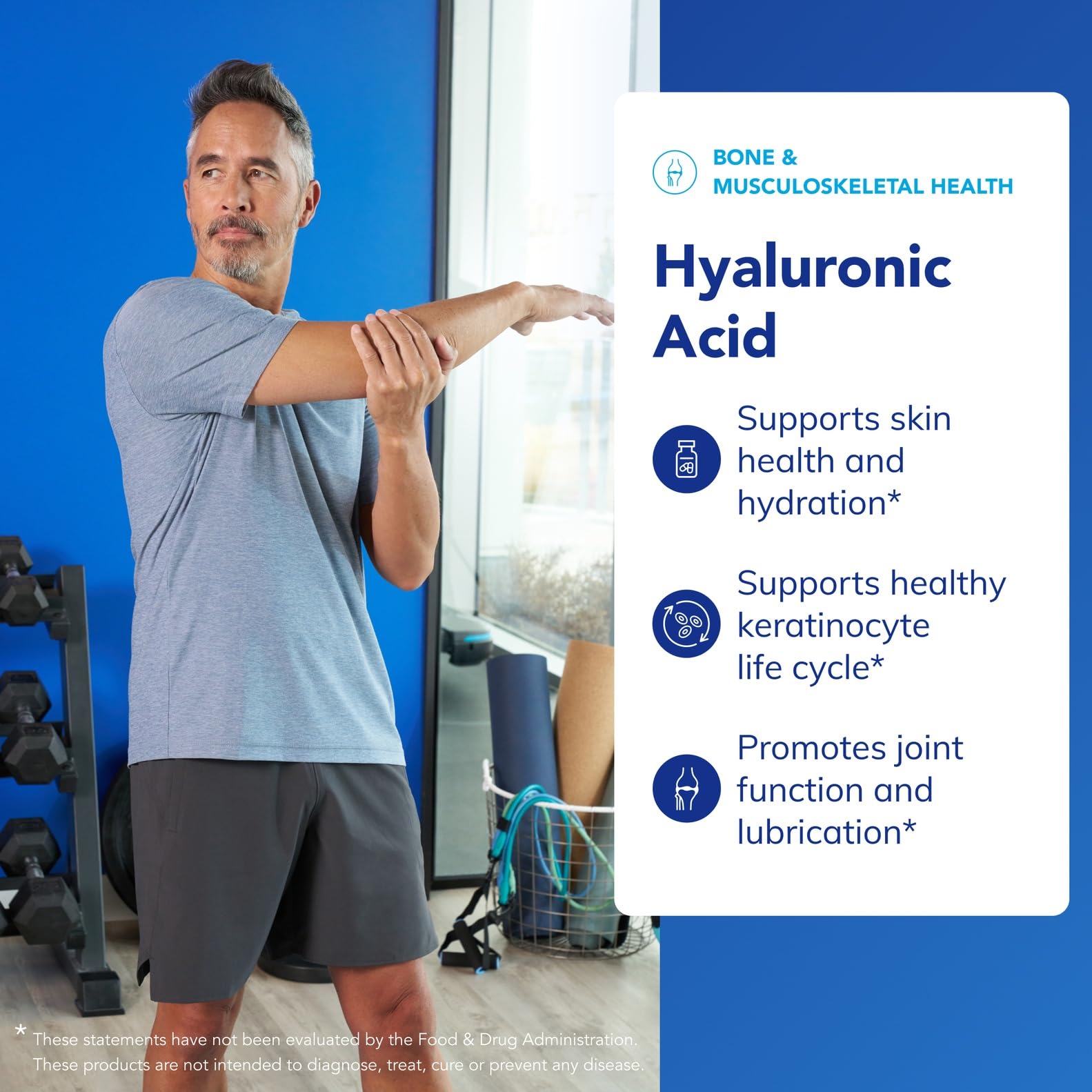 Pure Encapsulations Hyaluronic Acid label emphasizes vegan, gluten-free, non-GMO ingredients.