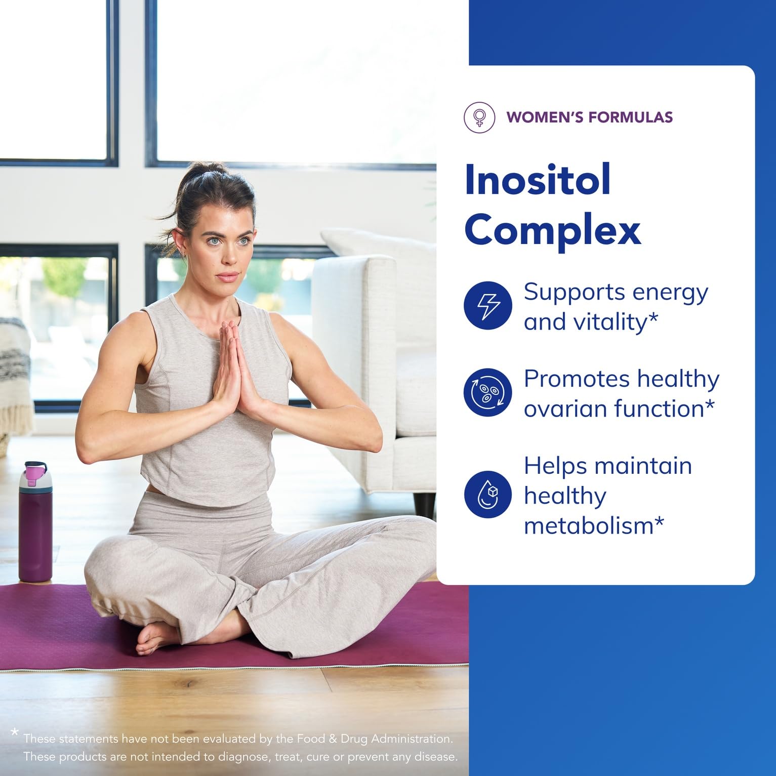 Pure Encapsulations Inositol Complex label detail emphasizing purity and trusted sourcing