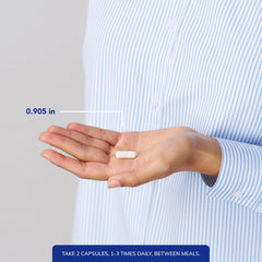 Pure Encapsulations L-Arginine bottle in hand suggests convenient daily dosing.