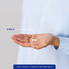 Pure Encapsulations L-Tyrosine dosage scene illustrating flexible intake between meals.