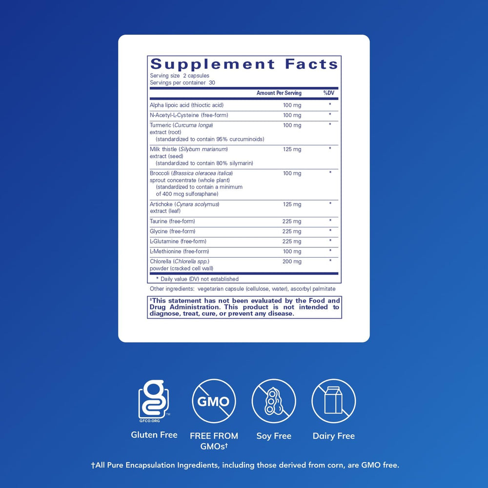 Pure Encapsulations Liver-G.I. Detox capsules for convenient daily intake
