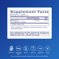 Pure Encapsulations Magnesium (Citrate) capsules for on-the-go use