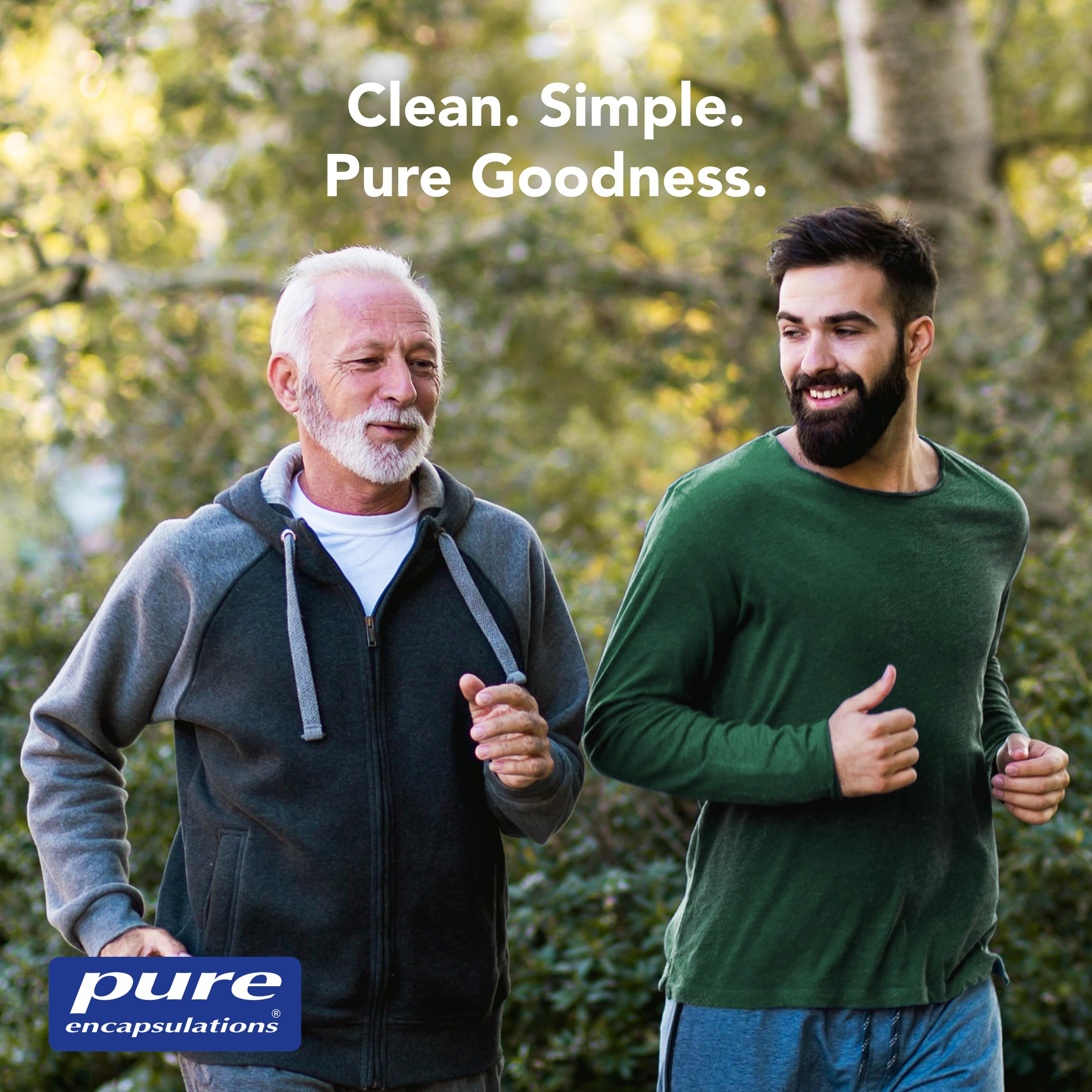 Pure Encapsulations Men's Nutrients daily-use pack shown with a glass of water