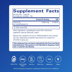 Pure Encapsulations Methylcobalamin capsules close-up highlighting high-potency B12