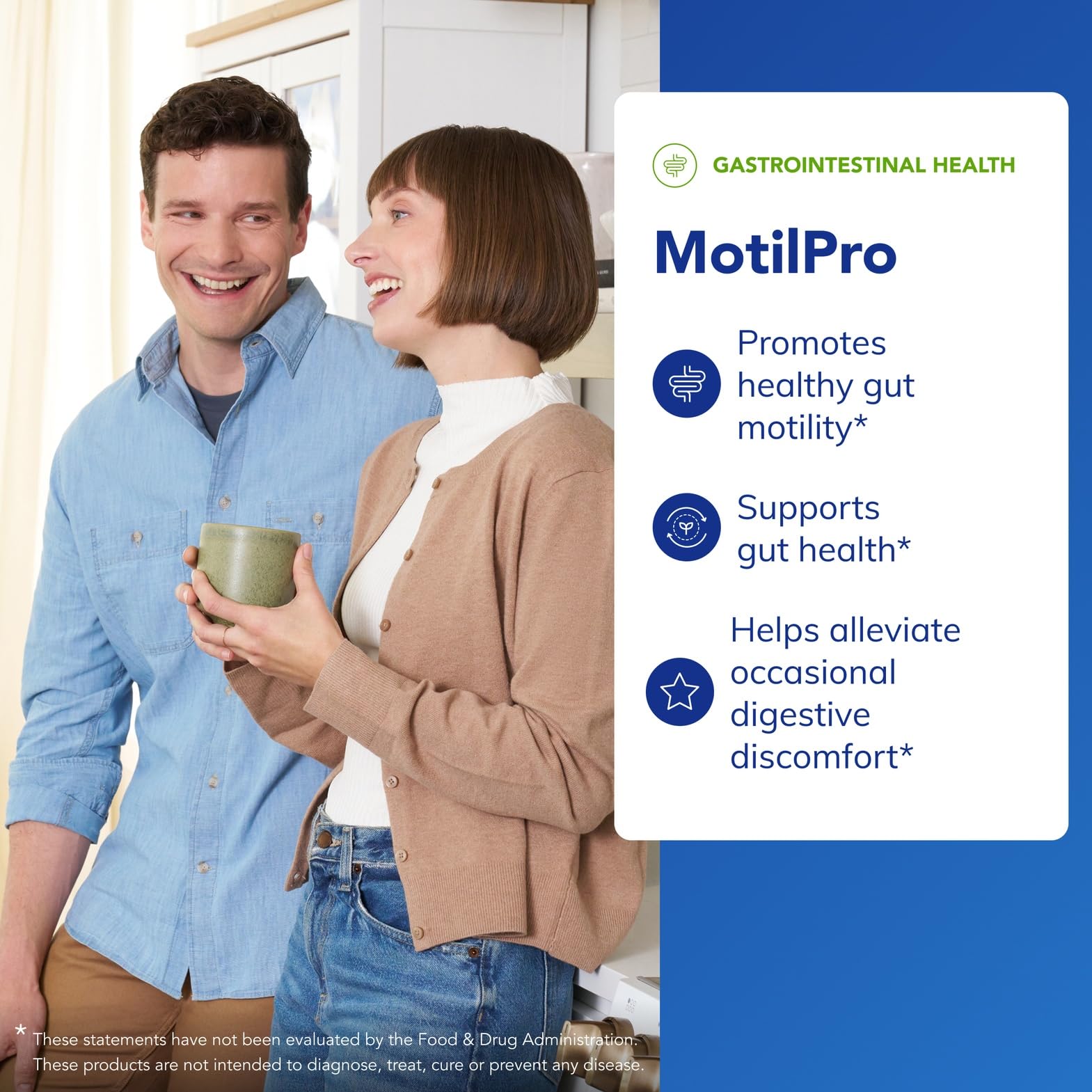 MotilPro label detail emphasizing purity and allergen-free ingredients