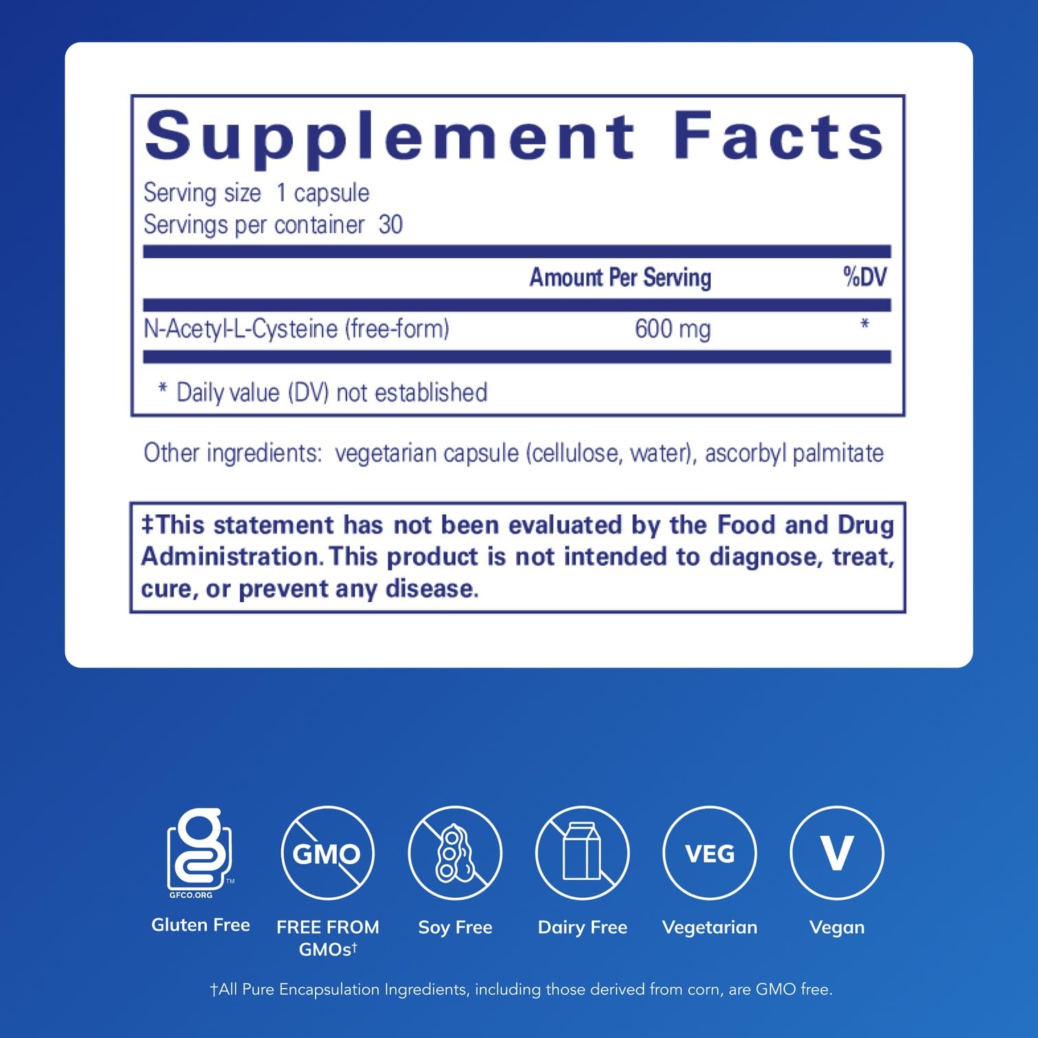 NAC capsules close-up highlighting easy, convenient daily supplementation.