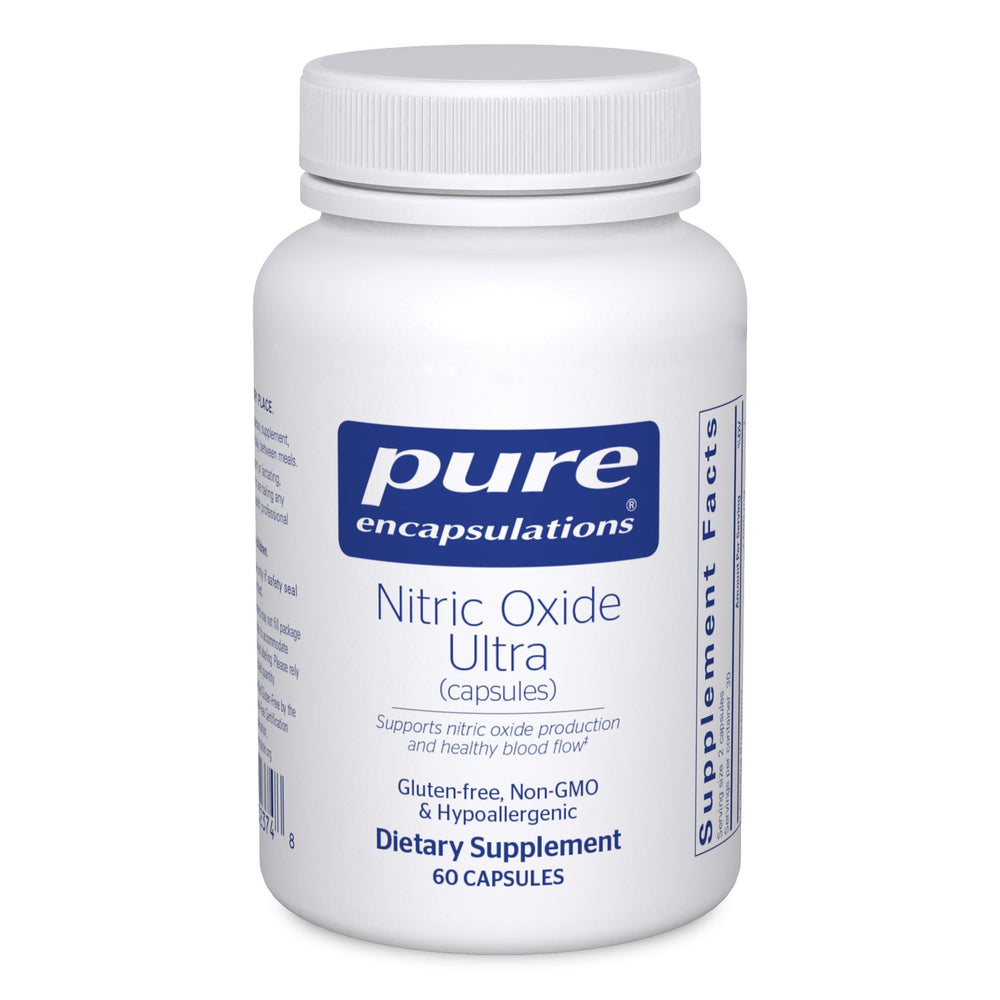 Pure Encapsulations Nitric Oxide Ultra bottle pour supports healthy blood flow