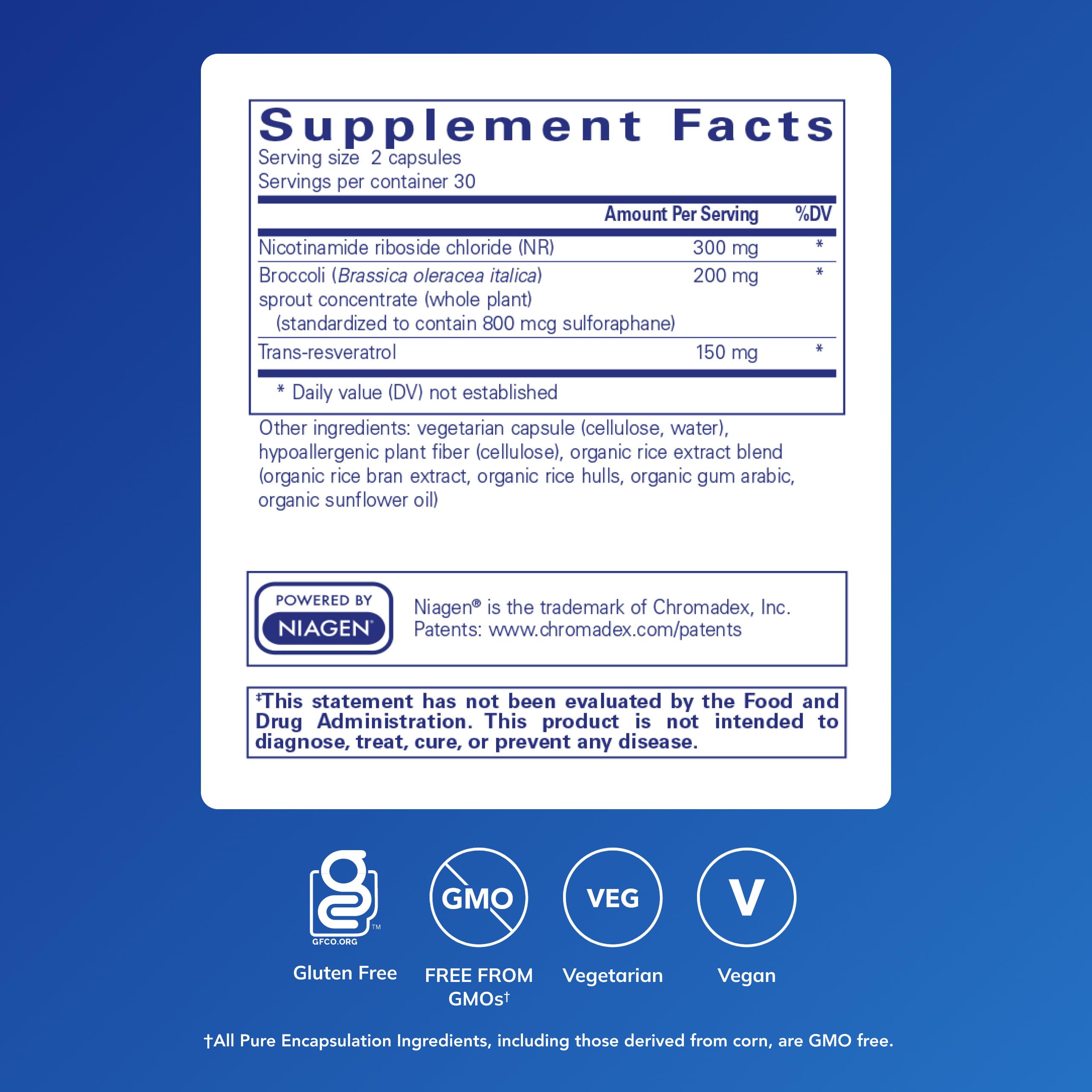 Pure Encapsulations NR Longevity capsules; convenient NAD+ support for healthy aging