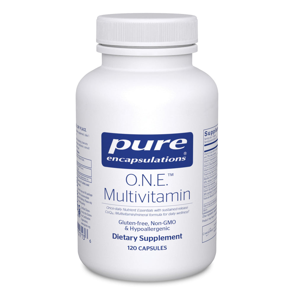 Pure Encapsulations O.N.E. multivitamin bottle for daily immune and cognitive support