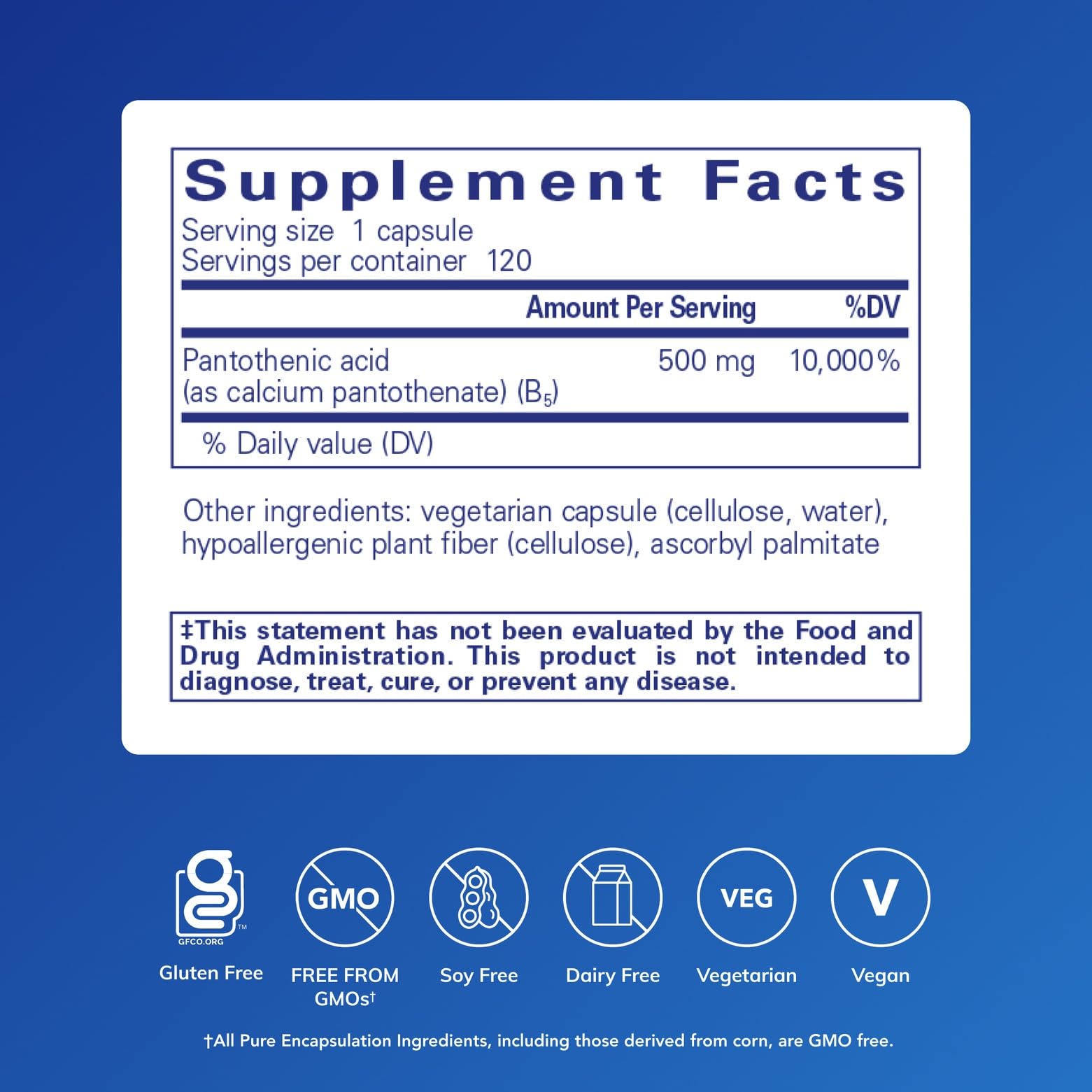 Pantothenic Acid tablet closeup suggesting cellular energy potential.