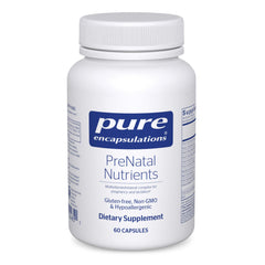Pure Encapsulations PreNatal Nutrients bottle for daily prenatal nutrition