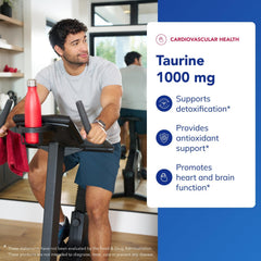 Pure Encapsulations Taurine 1000 mg amber bottle closeup showing label quality.