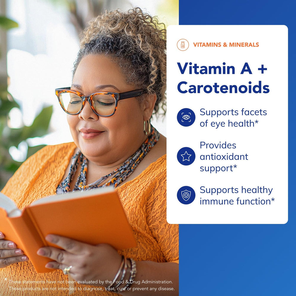 Pure Encapsulations Vitamin A + Carotenoids label and packaging reflecting purity