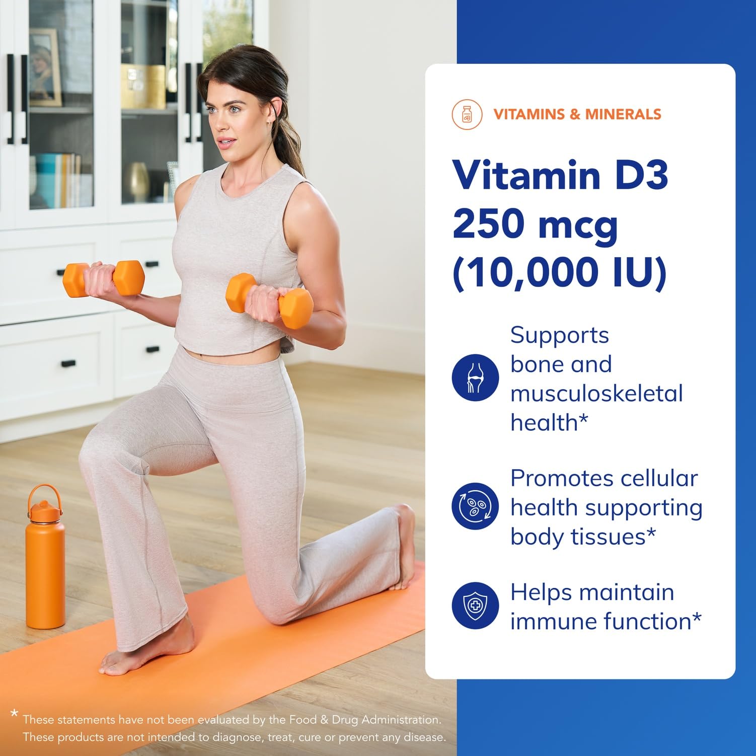 Pure Encapsulations Vitamin D3 bottle label highlights high-purity vitamin D3