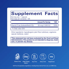 Vitamin D3 capsules close-up for easy daily use.