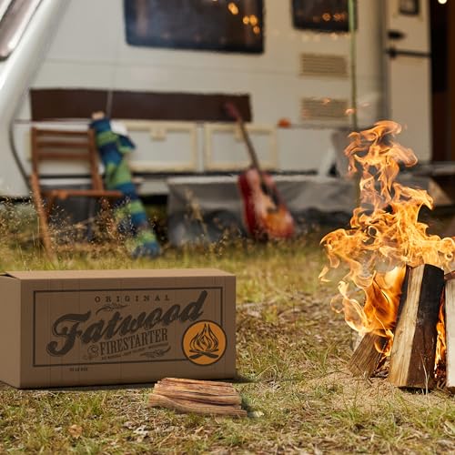 Authentic Pure Garden fatwood sticks provide reliable flame