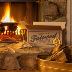 Pure Garden fatwood fire starters provide easy lighting for campfires