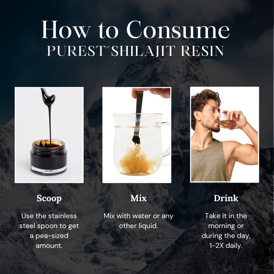Pure Himalayan Shilajit resin highlights fulvic minerals for nourishment