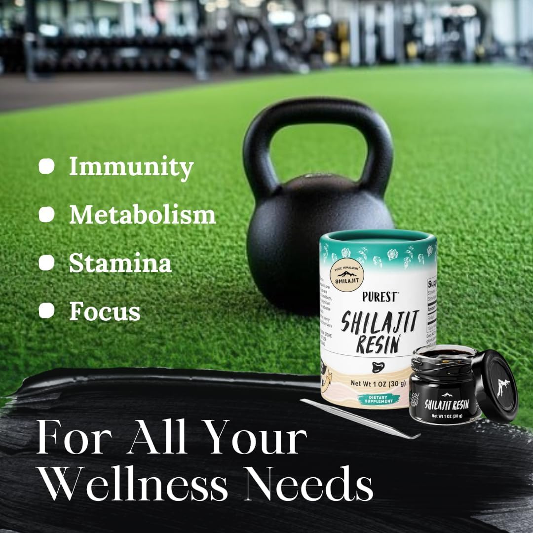 Pure Himalayan Shilajit resin stirred into coffee or tea for sustained energy