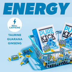 Box of 72 Pure Kick packets displayed for on-the-go energy.