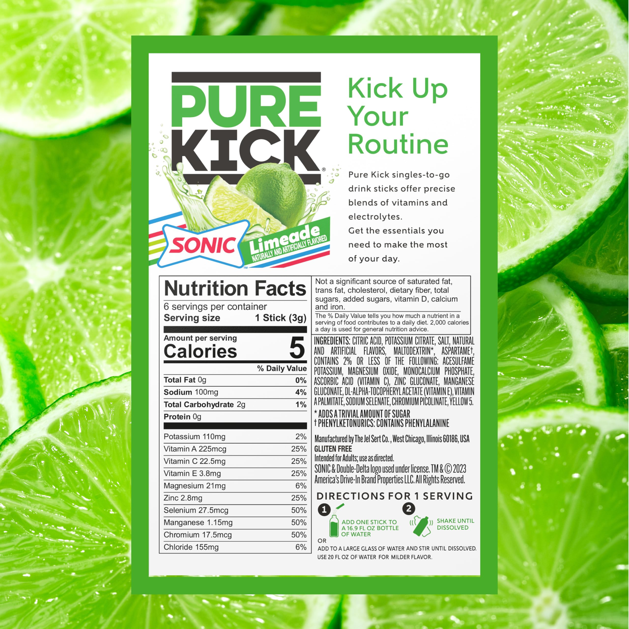 Pure Kick Sonic Limeade boxes shown for convenient on the go hydration