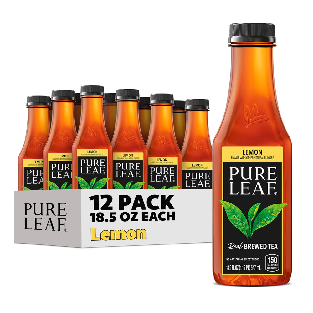 Pure Leaf Iced Tea bottle showcasing sweetened lemon flavor for refreshing hydration.