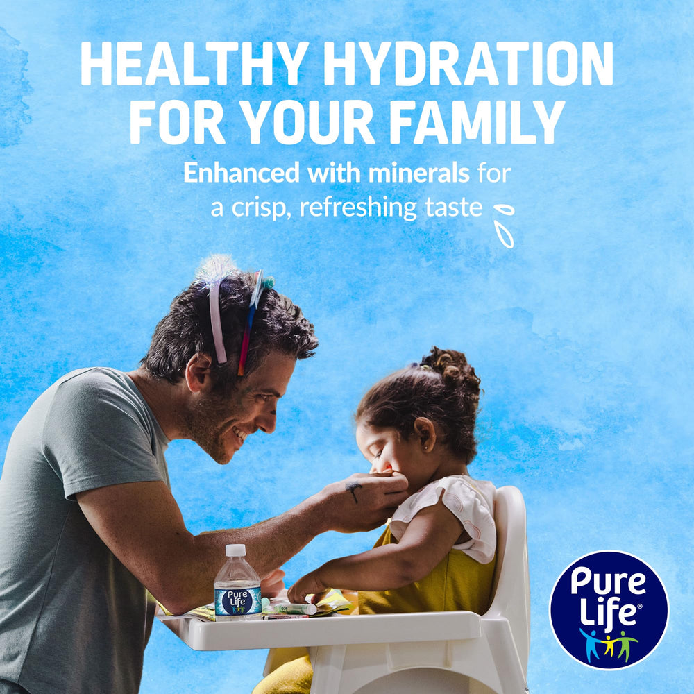 Mineral-enhanced Pure Life water delivers a crisp taste in every sip.