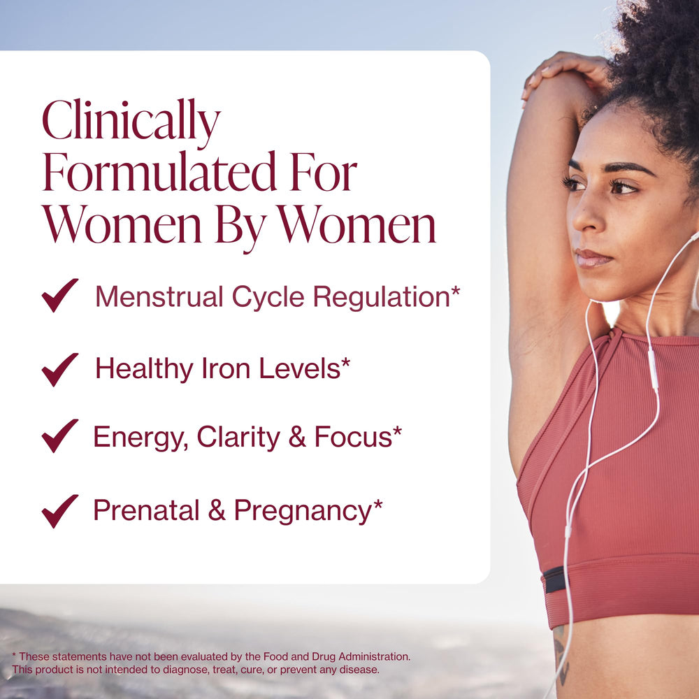 Pure Micronutrients iron capsules closeup shows easy-to-swallow chelated formula.