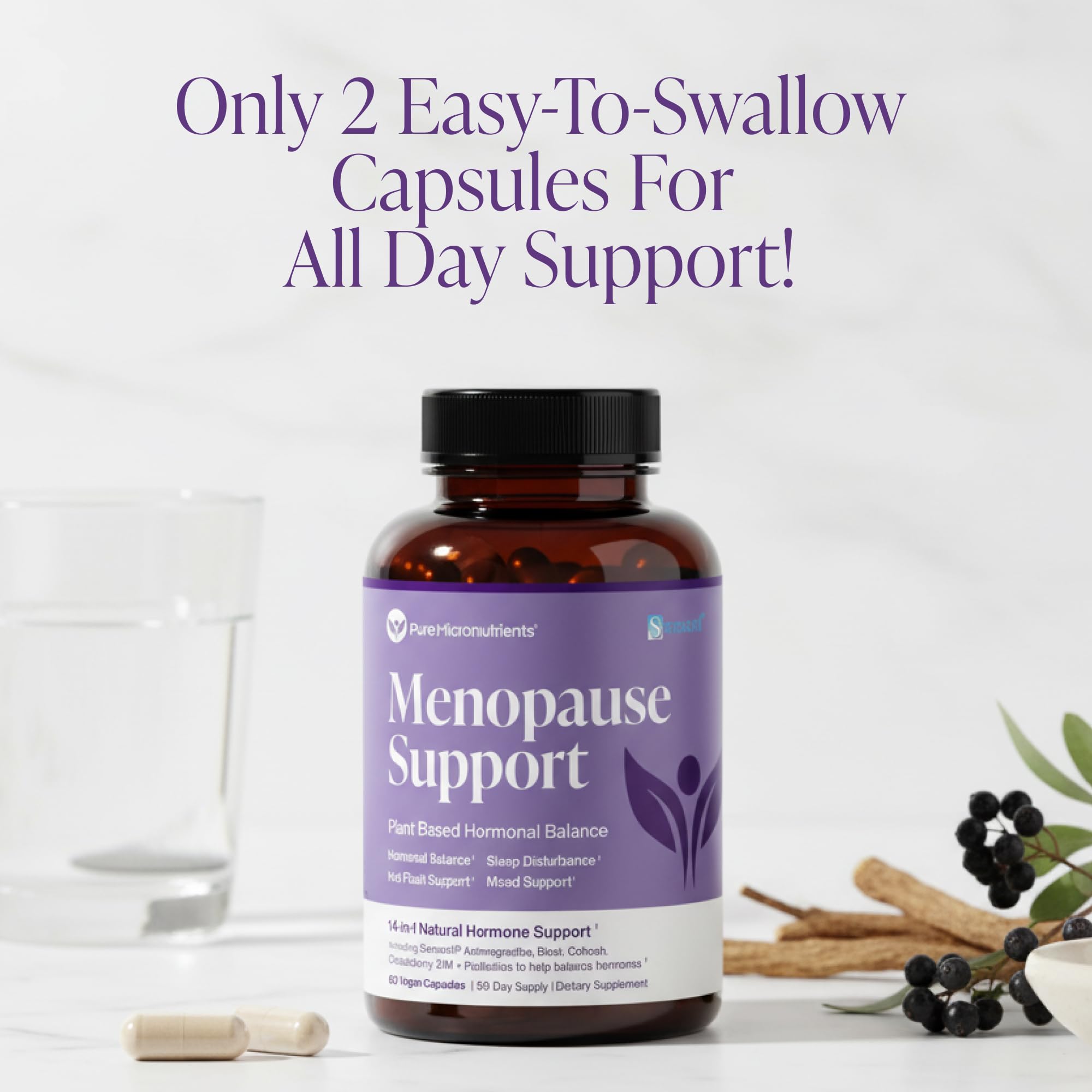 Pure Micronutrients menopause black cohosh root detail.