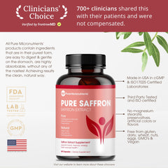 Pure Micronutrients saffron bottle on kitchen counter for daily use