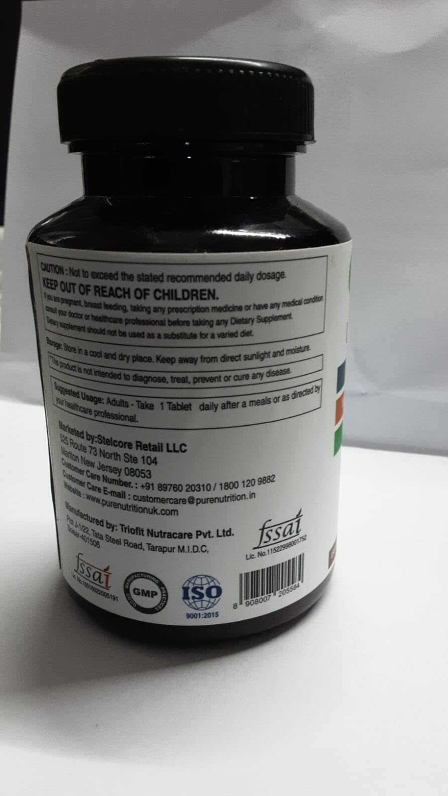 Pure Nutrition Natural Treasures Ultra Calcium ingredients spread includes moringa and magnesium