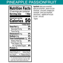 Pure Organic bar open to reveal layered fruit sections, vibrant colors