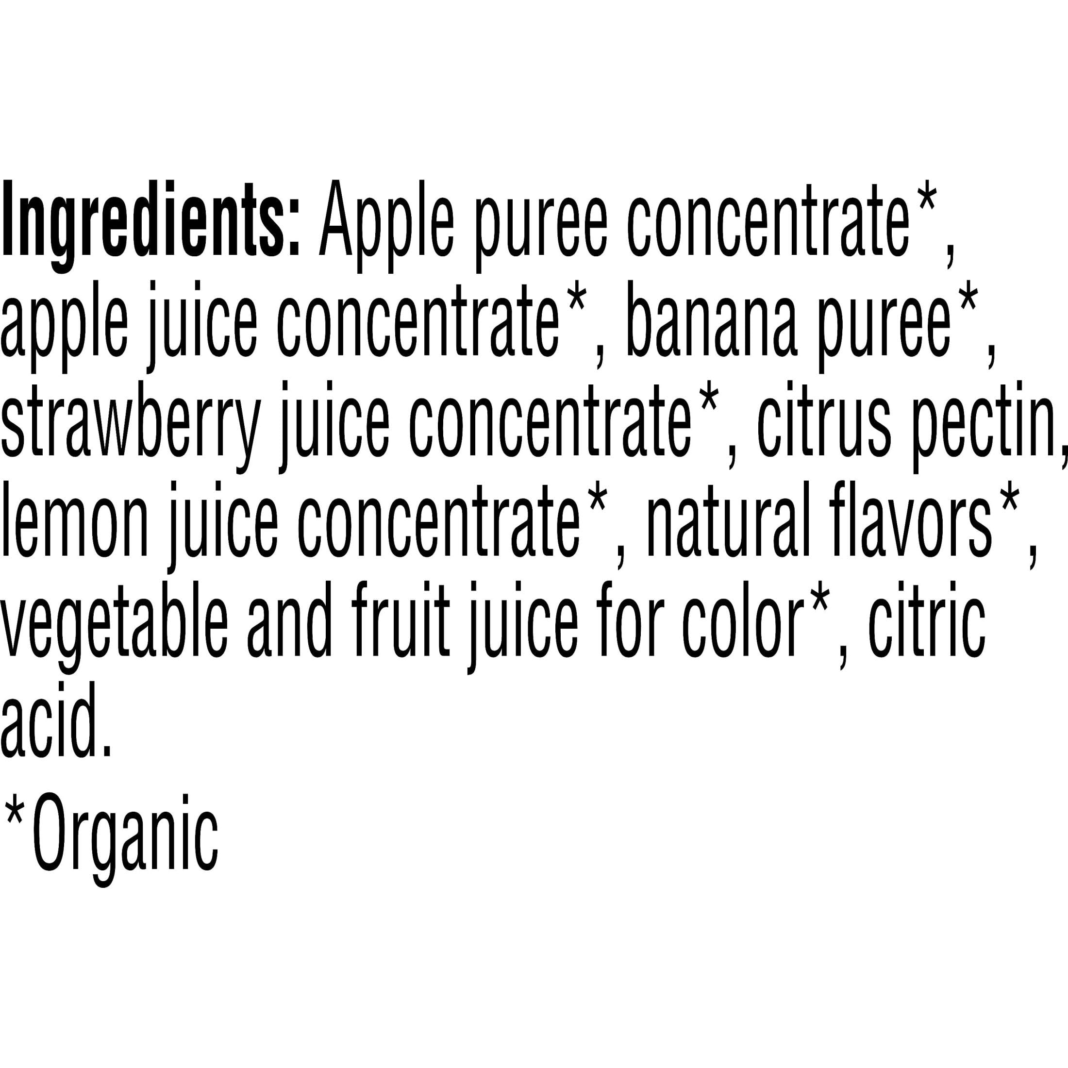 Pure Organic Strawberry Banana bars giftable packaging for snack lovers