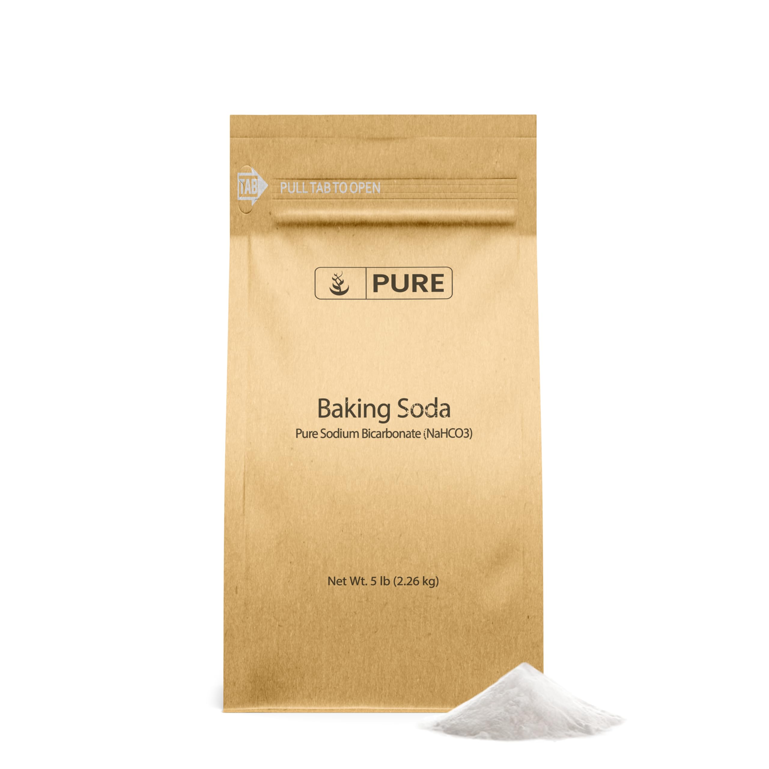 Pure Original Ingredients baking soda 5 lb bag for cooking and baking.