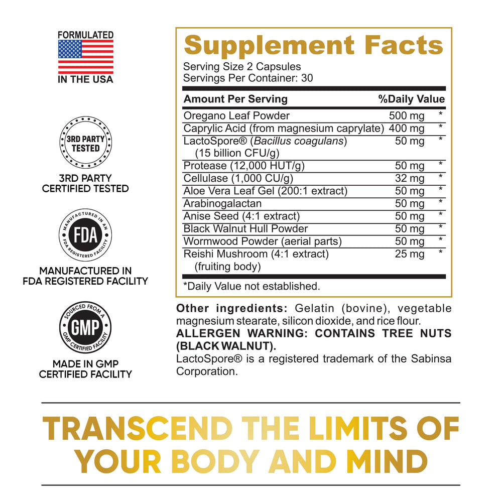 Pure Peak Candida Cleanse probiotic blend shown to support healthy gut flora.