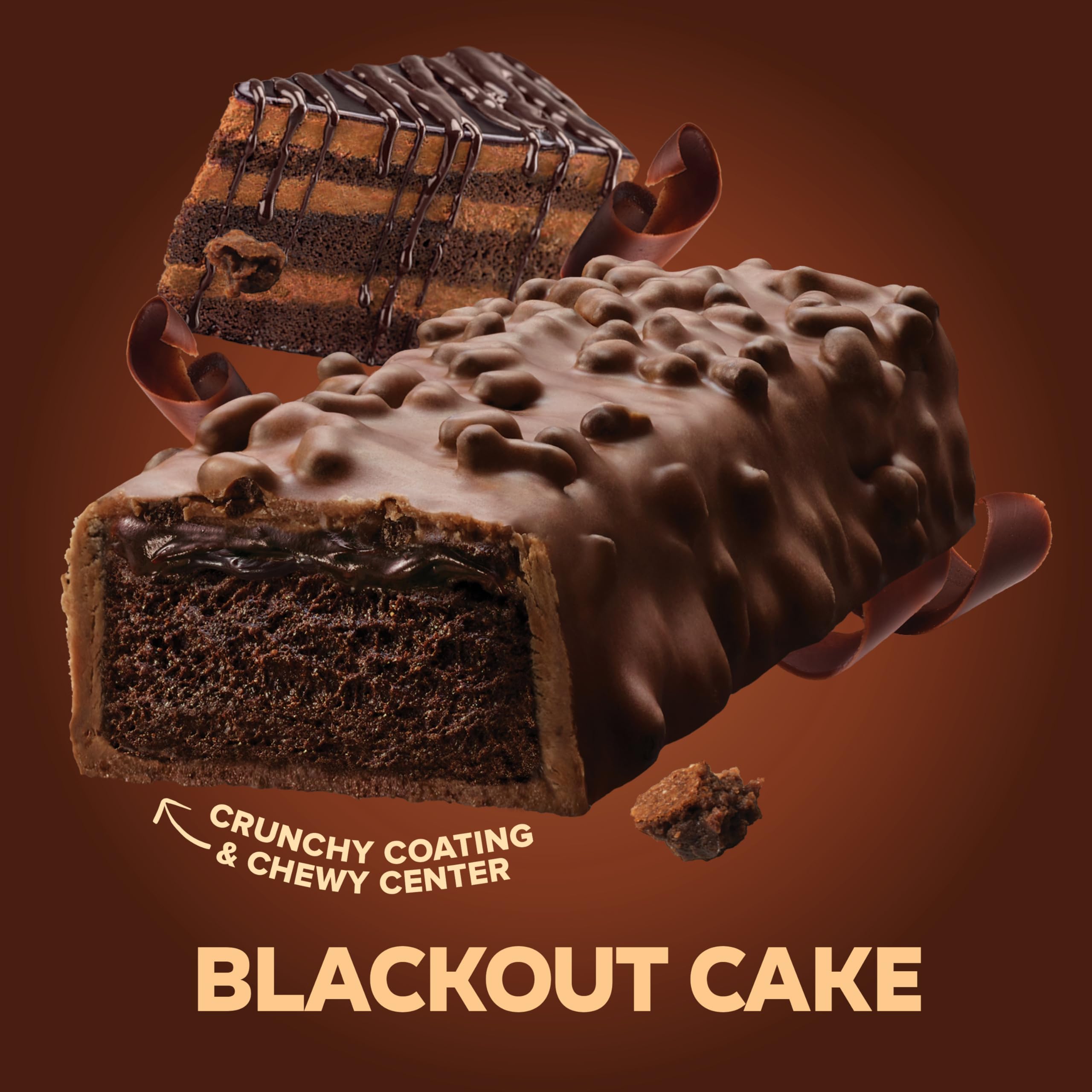 Pure Protein AMMMAZE Blackout Cake Bar with fudgy center detail