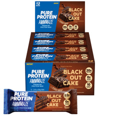 Pure Protein AMMMAZE Blackout Cake Bar wrapped for on-the-go fueling