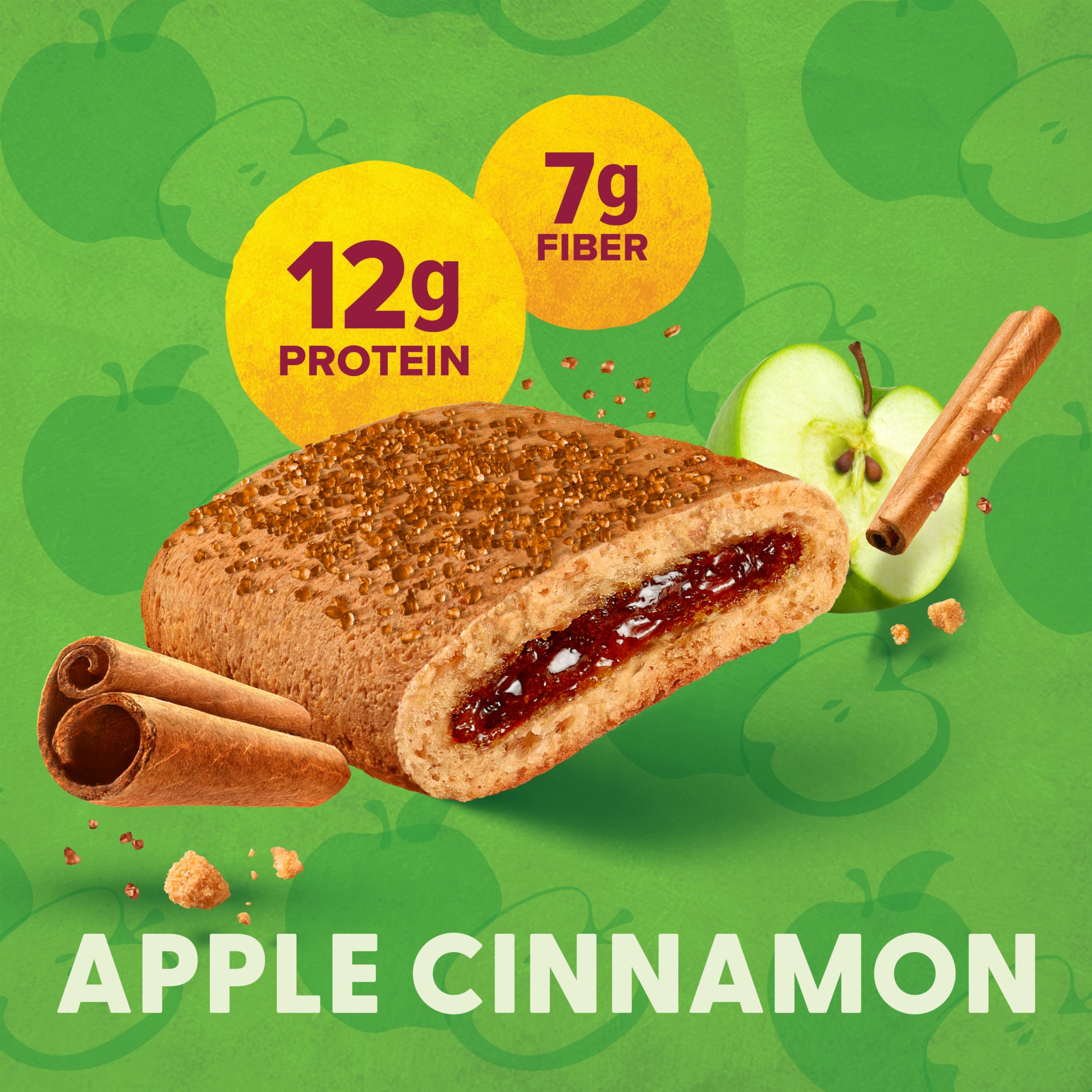 Pure Protein Apple Cinnamon filling close-up showing fruit and texture