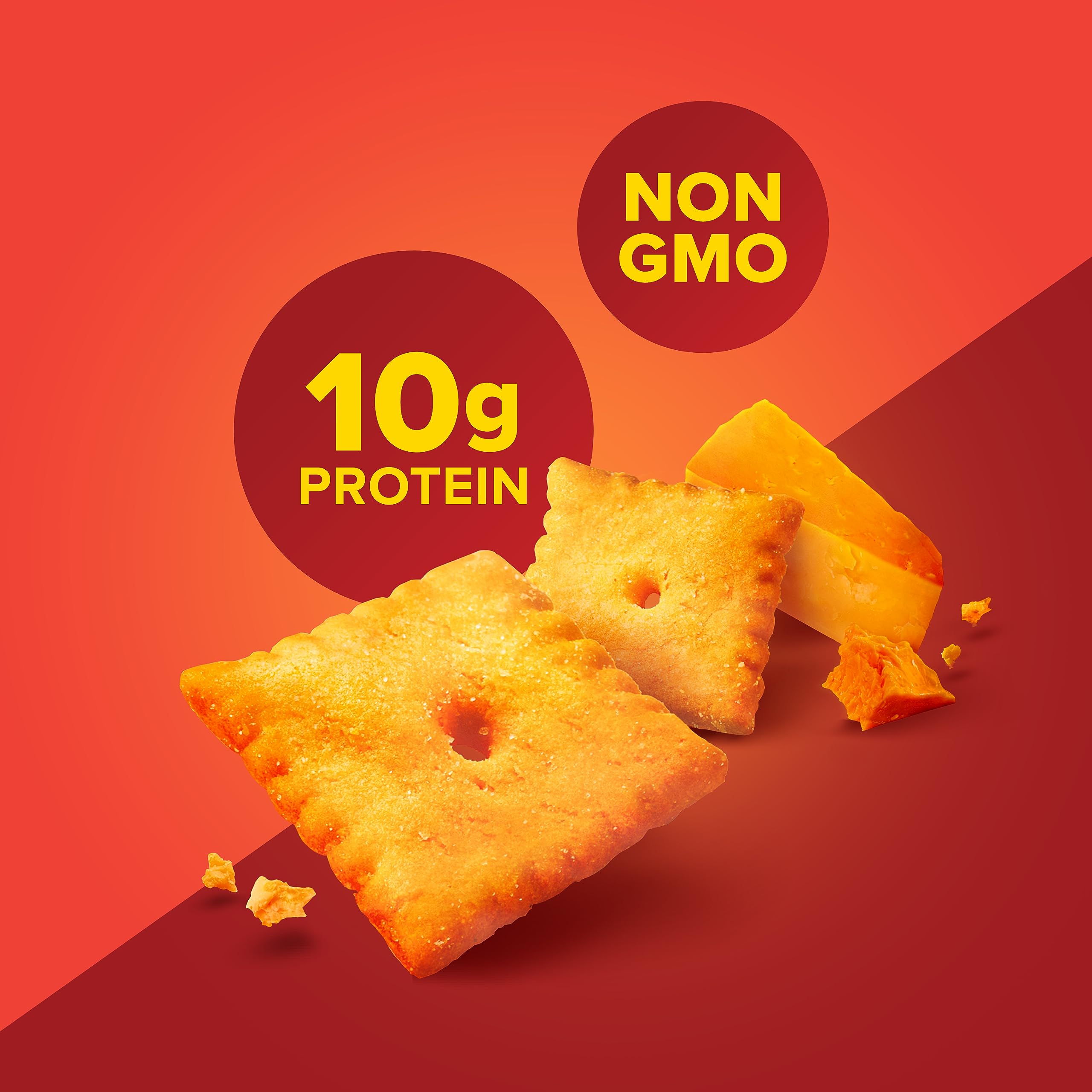 Pure Protein Cheesy Crackers on-the-go snack ideal for busy days.