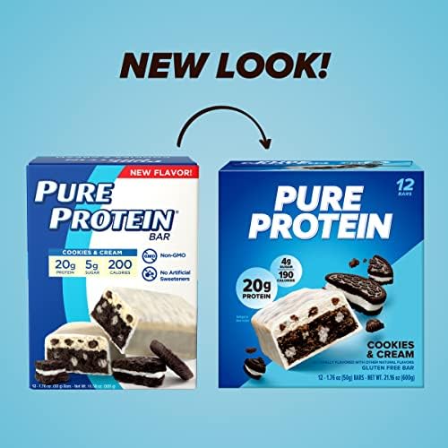 Pure Protein Cookies And Cream front shot ready-to-eat snack anytime