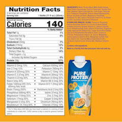 Pure Protein Frosted Cereal Shake being poured for quick post-workout fueling
