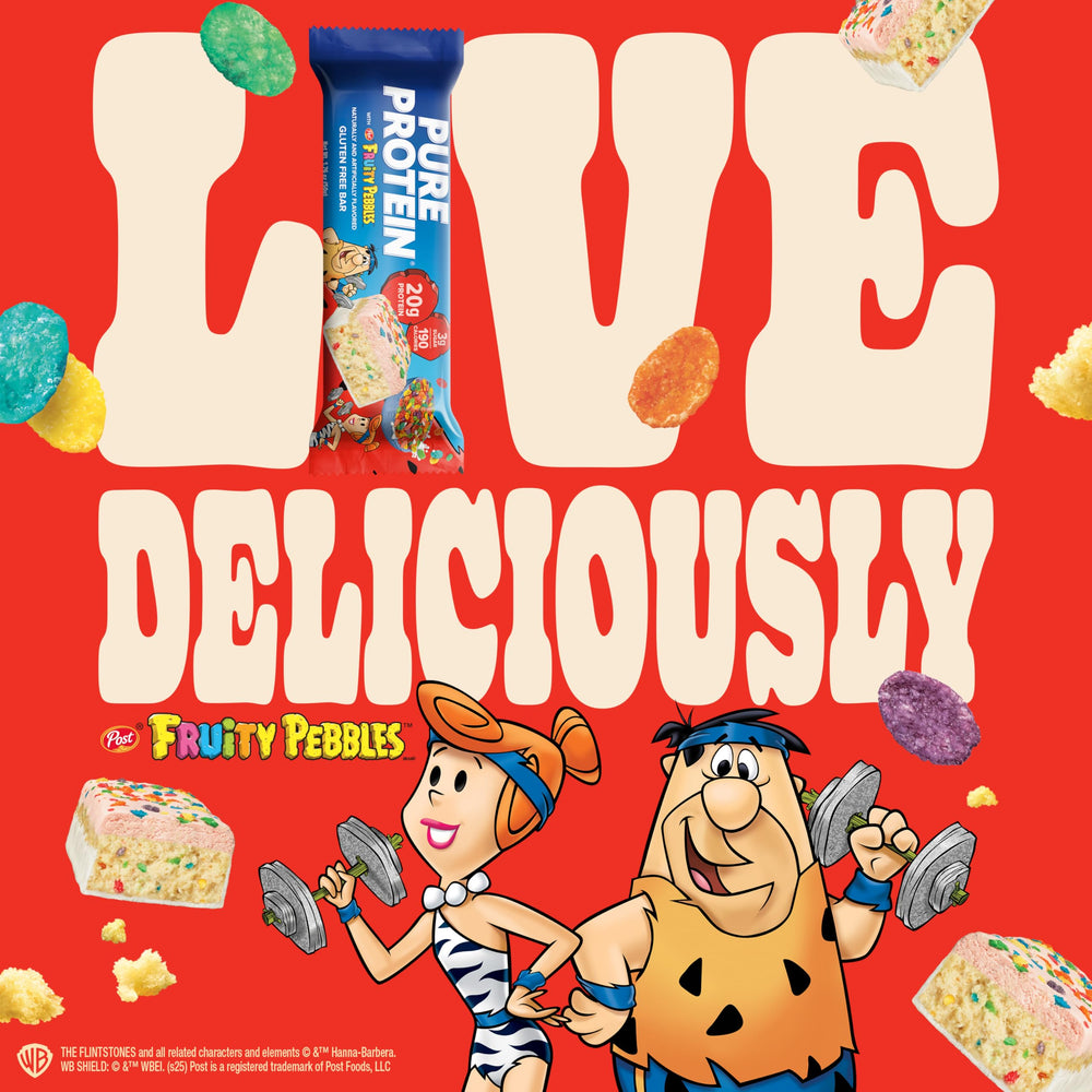 Pure Protein Fruity PEBBLES Bar gluten-free option for shared snack time.