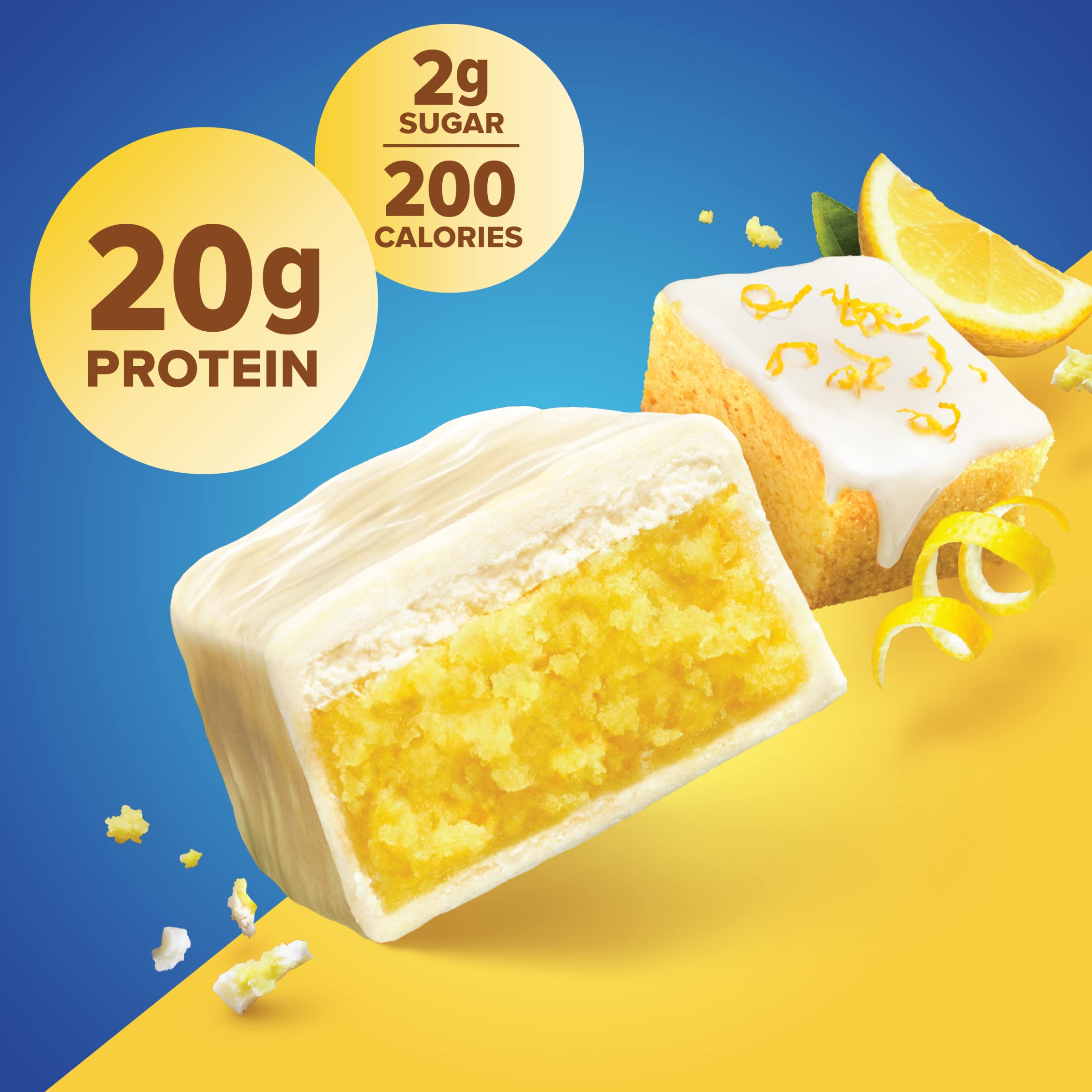 Pure Protein Lemon Cake Bar in gym bag, ideal pre- or post-workout fuel.