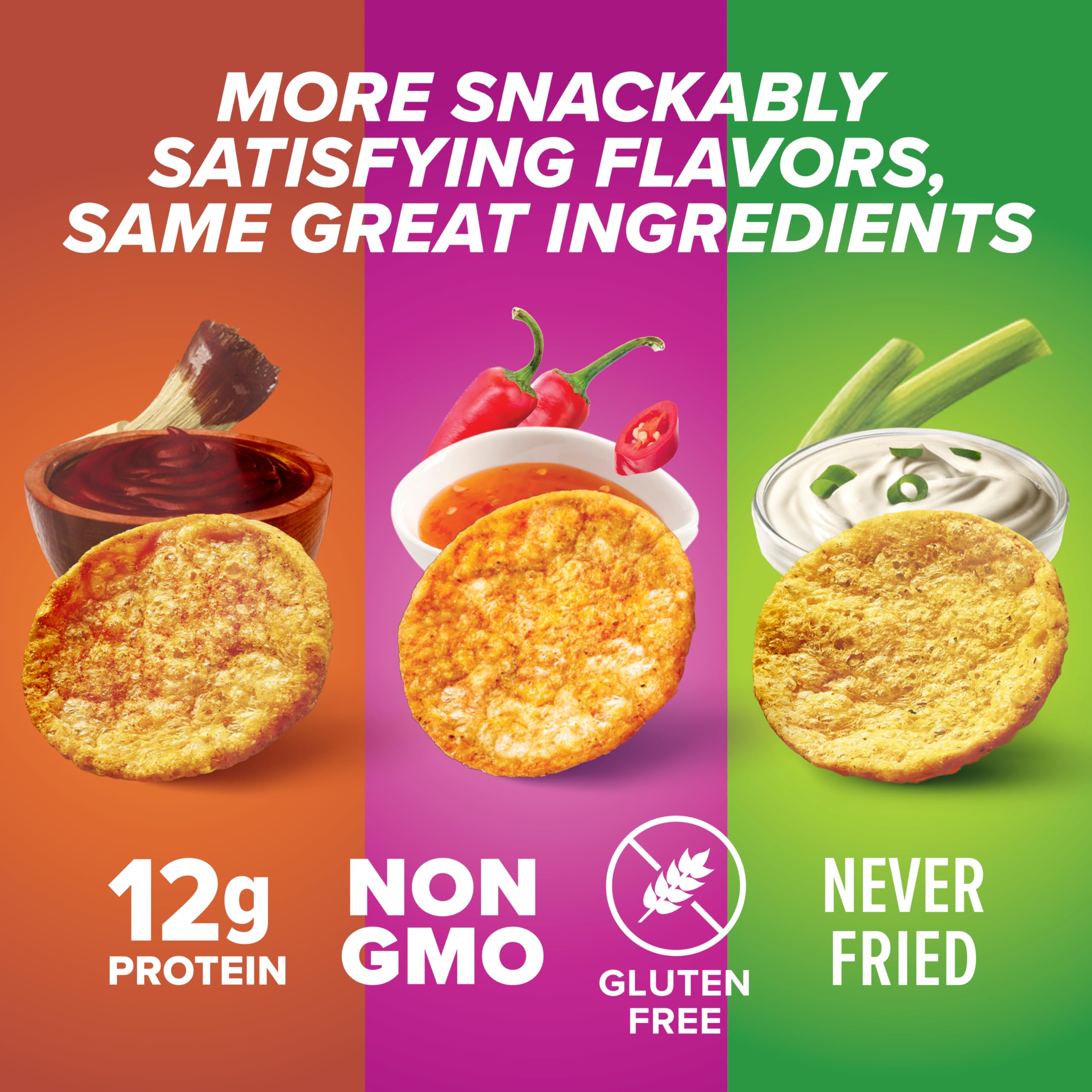 Pure Protein Popped Crisps Sweet Chili bag with bold flavor and protein.