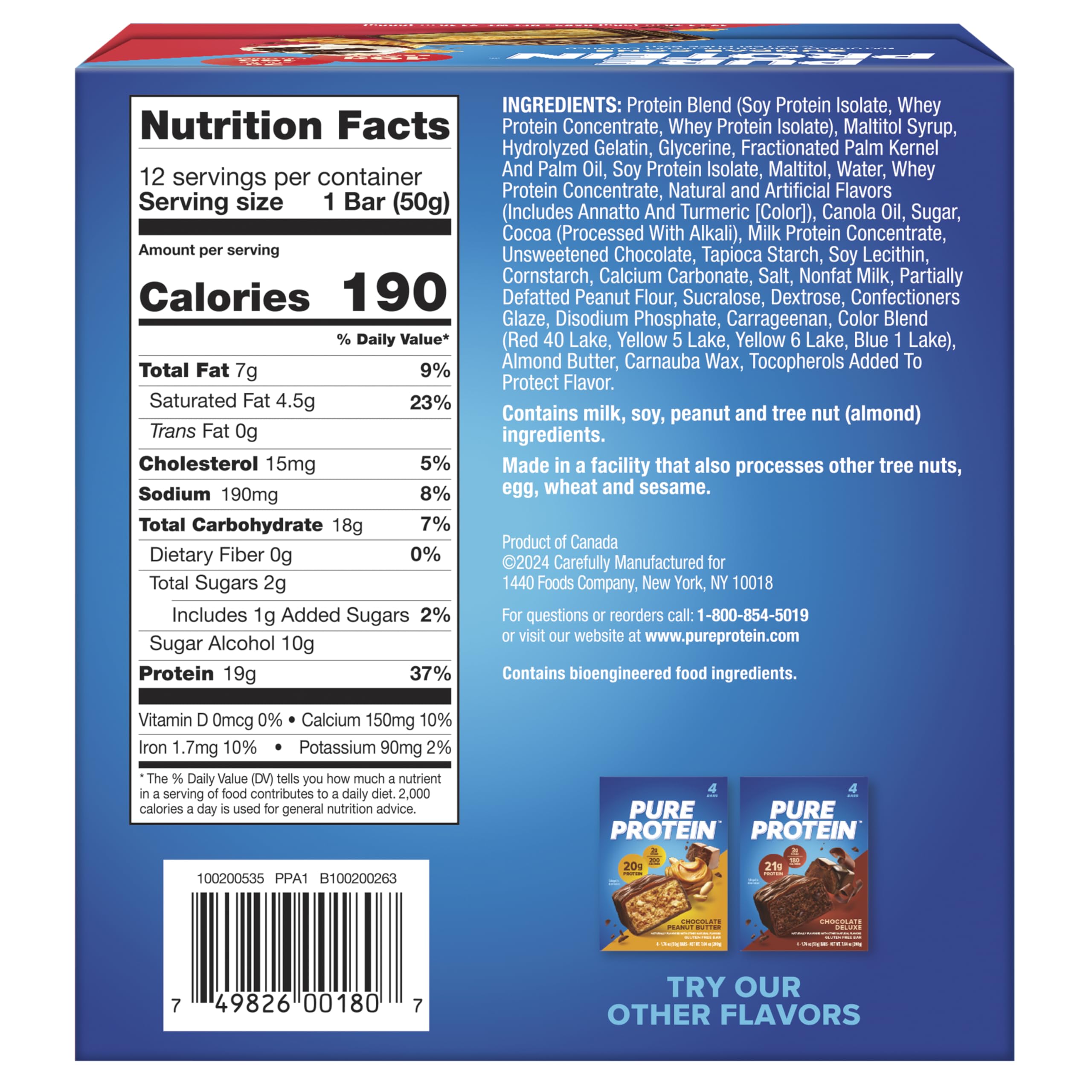 Pure Protein Sundae Cone bar wrap showcases a convenient on-the-go snack.