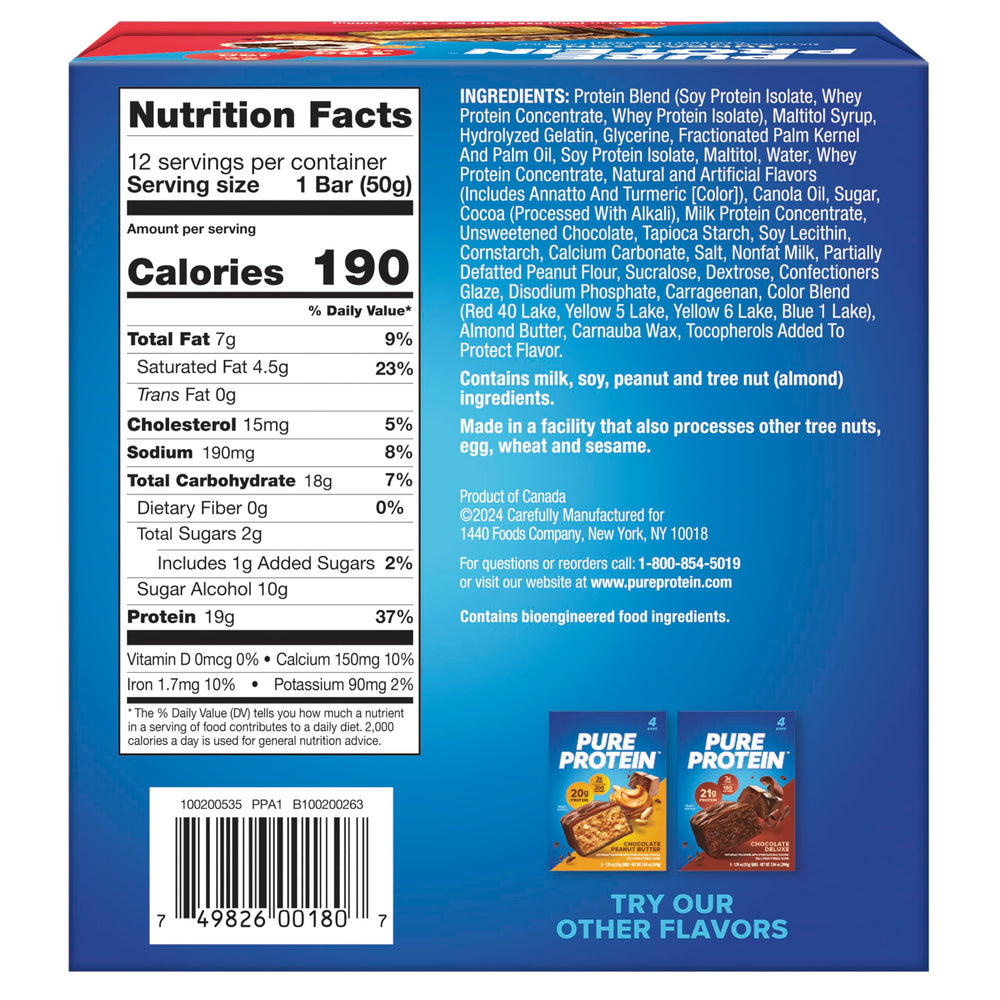 Pure Protein Sundae Cone bar wrap showcases a convenient on-the-go snack.