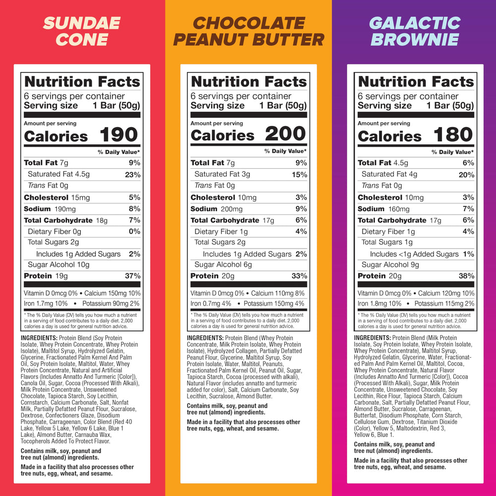 Pure Protein Variety Pack bar, portable gluten free snack option