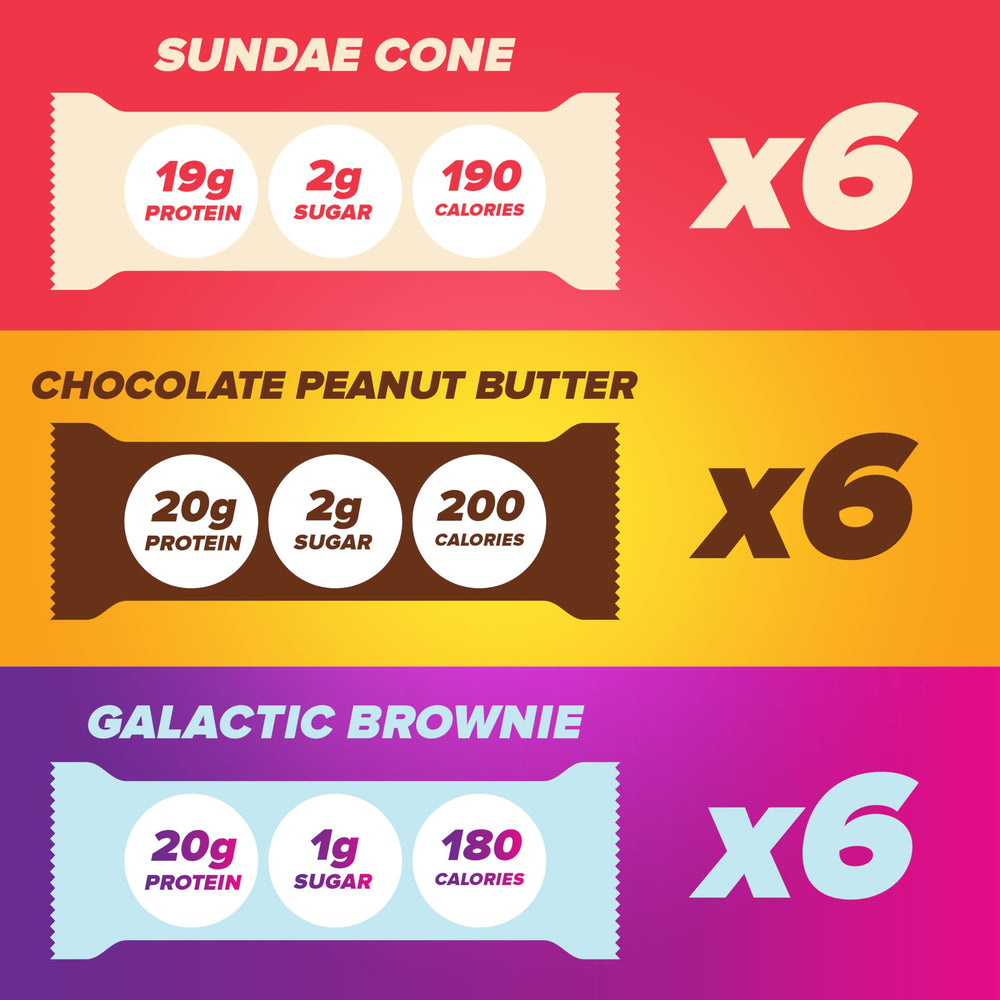 Pure Protein Sundae Cone bar, indulgent flavor with protein boost