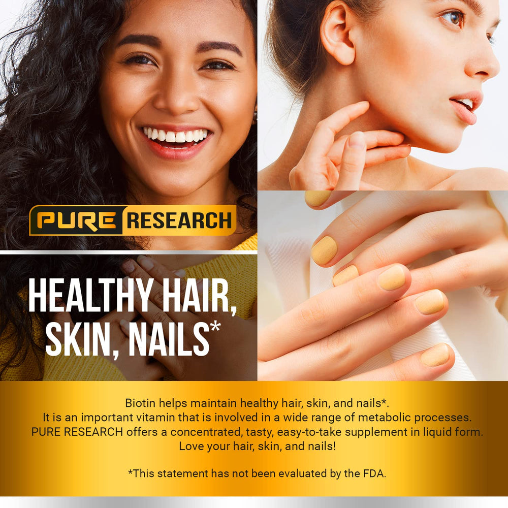 PURE RESEARCH Biotin & Collagen Drops berry flavor tastes pleasant.