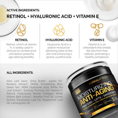 Pure Research cream being applied shows smooth texture and instant moisturizing feel for dry skin.